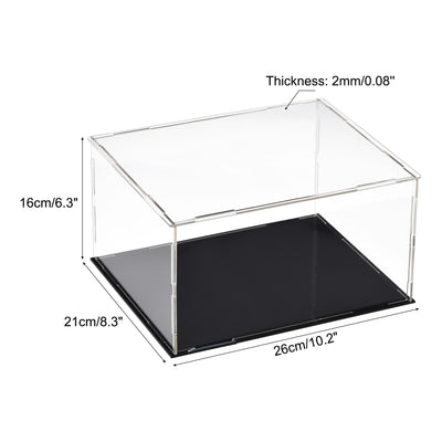 Harfington Uxcell Acrylic Display Case Dustproof Protection Showcase Cube Collectibles Show Box