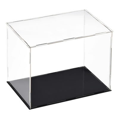 Harfington Uxcell Acrylic Clear Display Case Box Dustproof Protection Showcase Cube Collectibles Show Box 10x10x15cm