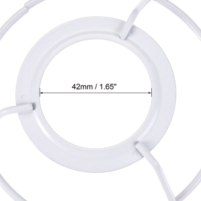 Harfington Uxcell Lamp Shade Ring, 120mm Dia. Lampshade Holder Frame Ring for E26/E27 Lamp Socket, Baked Coating Iron 1 Set