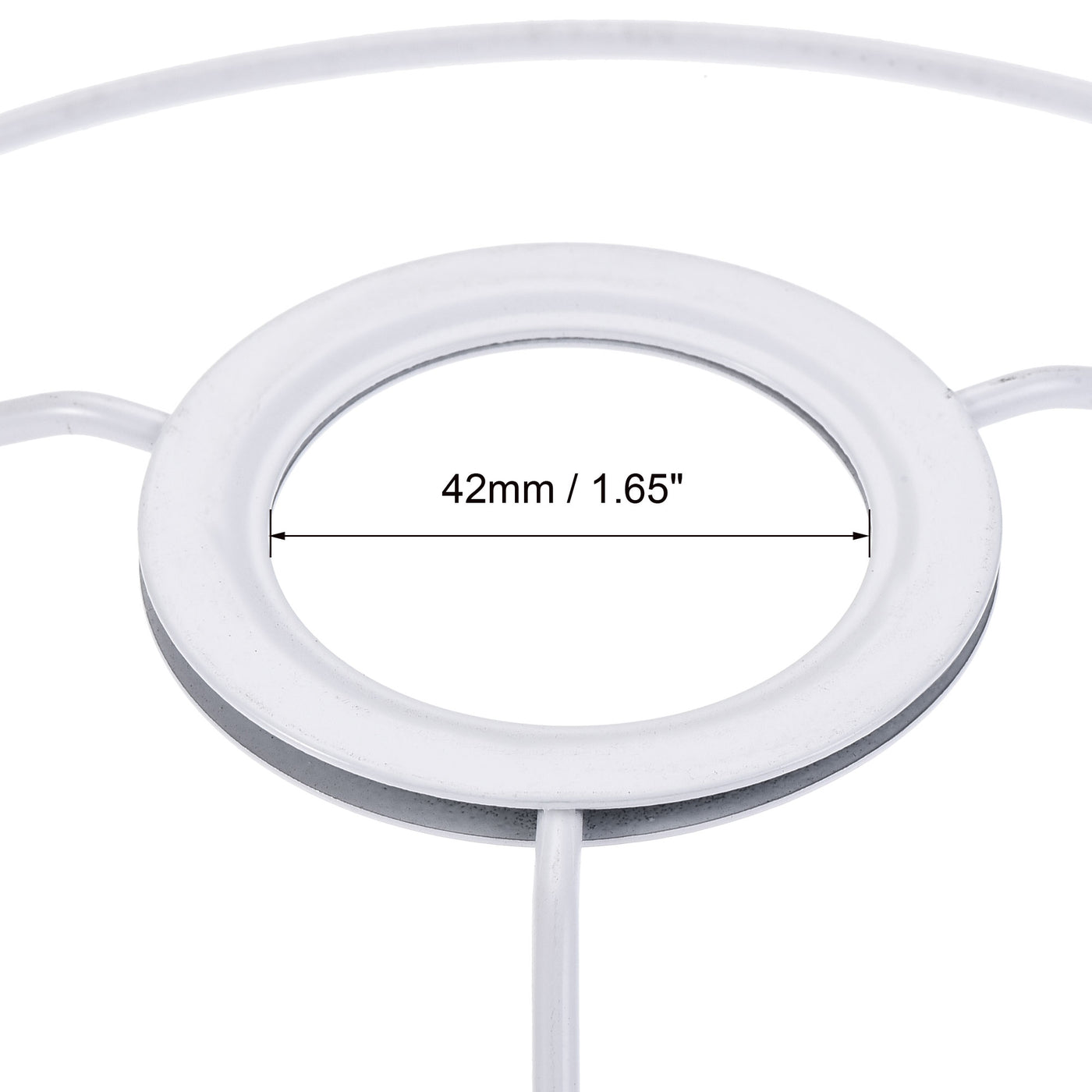 uxcell Uxcell Lamp Shade Ring, 200mm Dia. Lampshade Holder Frame Ring for E26/E27 Lamp Socket, Baked Coating Iron 1 Set