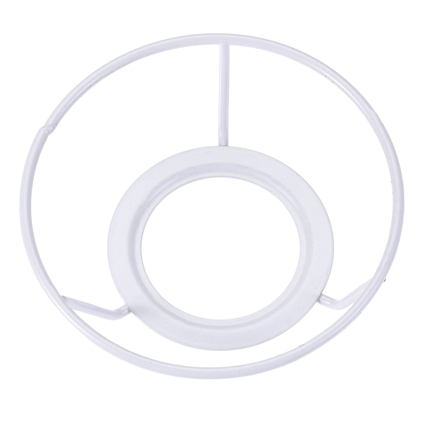uxcell Uxcell Lamp Shade Ring, 100mm Dia. Lampshade Holder Frame Ring for E26/E27 Lamp Socket, Baked Coating Iron 2 Set