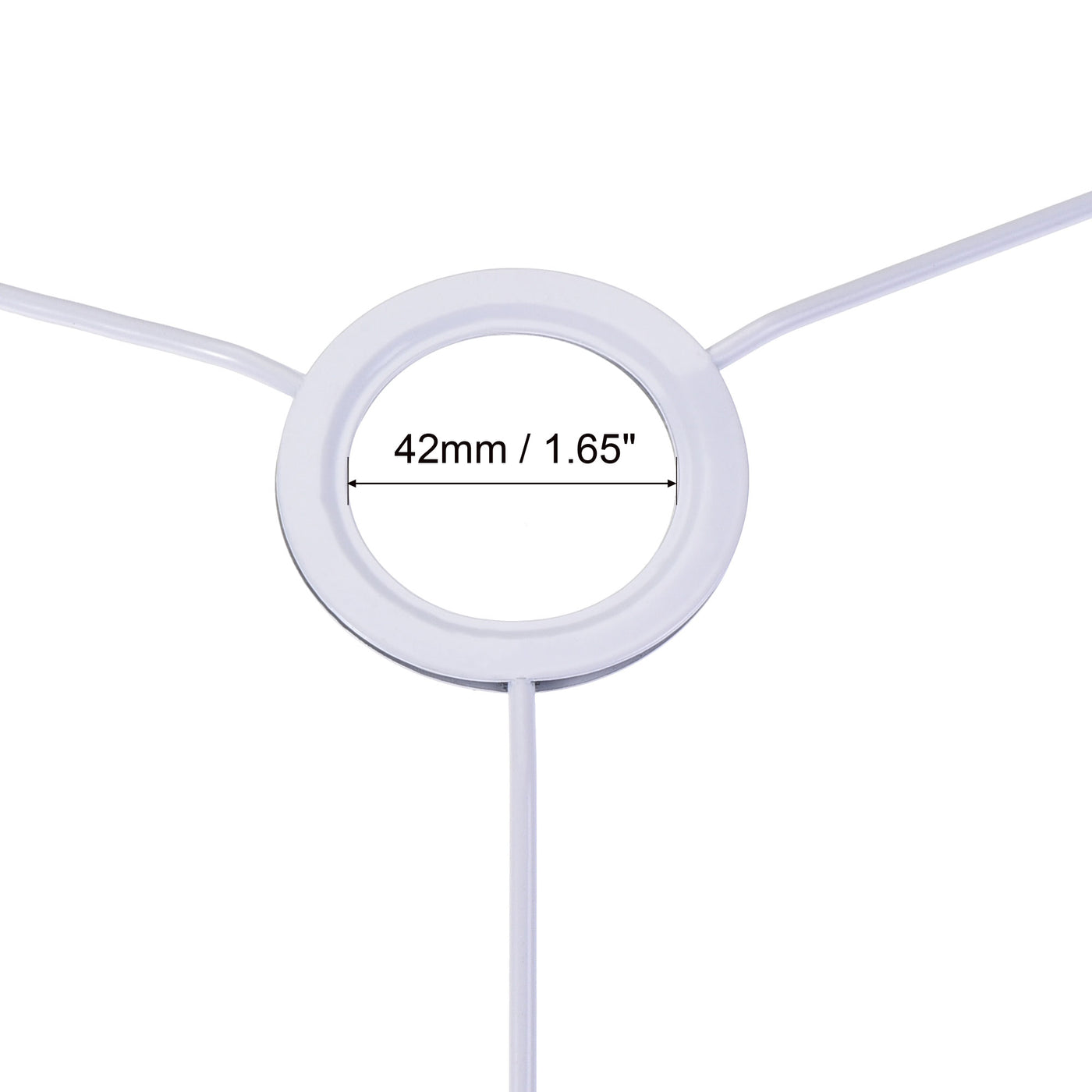 uxcell Uxcell Lamp Shade Ring, 300mm Dia. Lampshade Holder Frame Ring for E26/E27 Lamp Socket, Baked Coating Iron 2 Set
