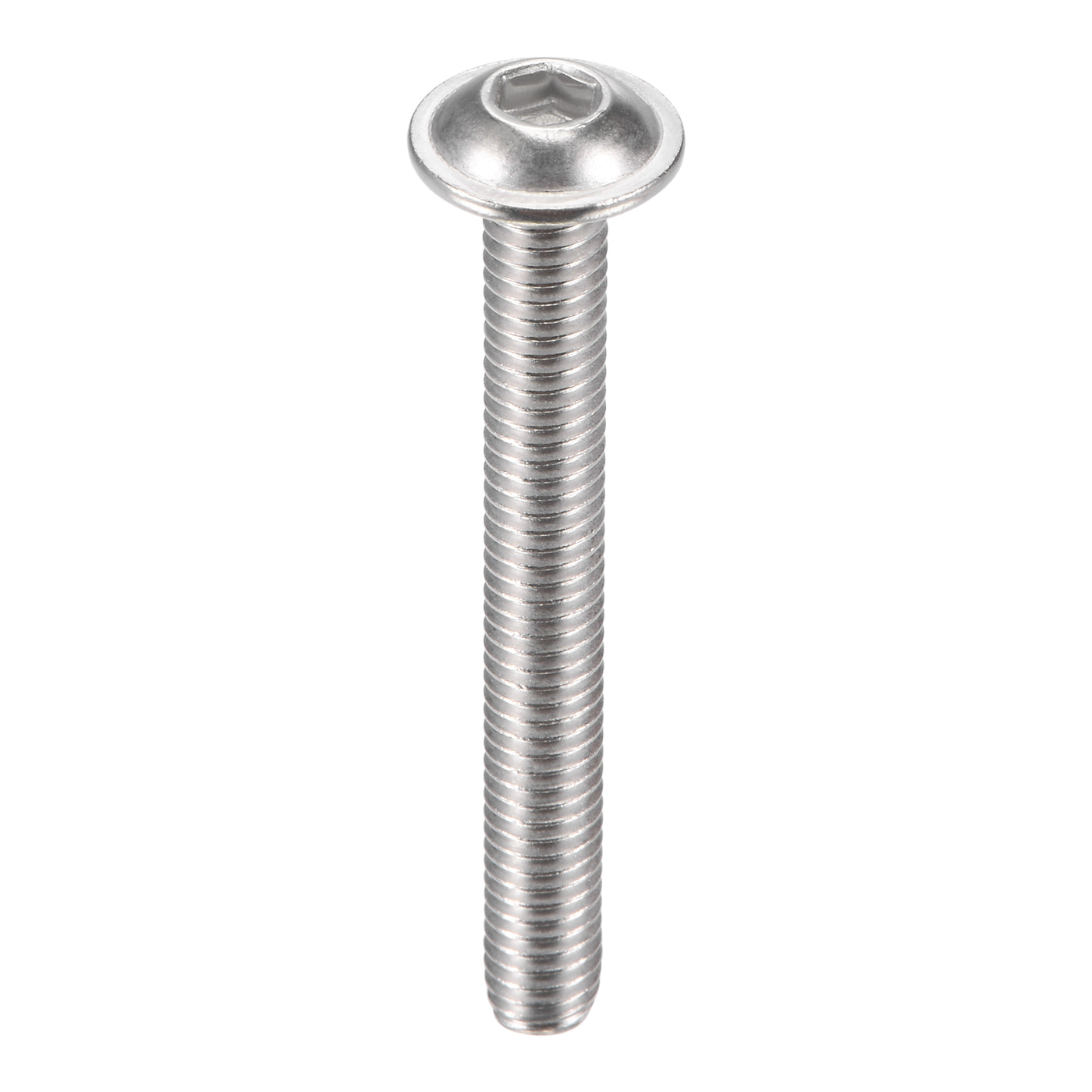 Uxcell Uxcell M8x65mm 304 Stainless Steel Flanged Button Head Socket Cap Screws 10pcs