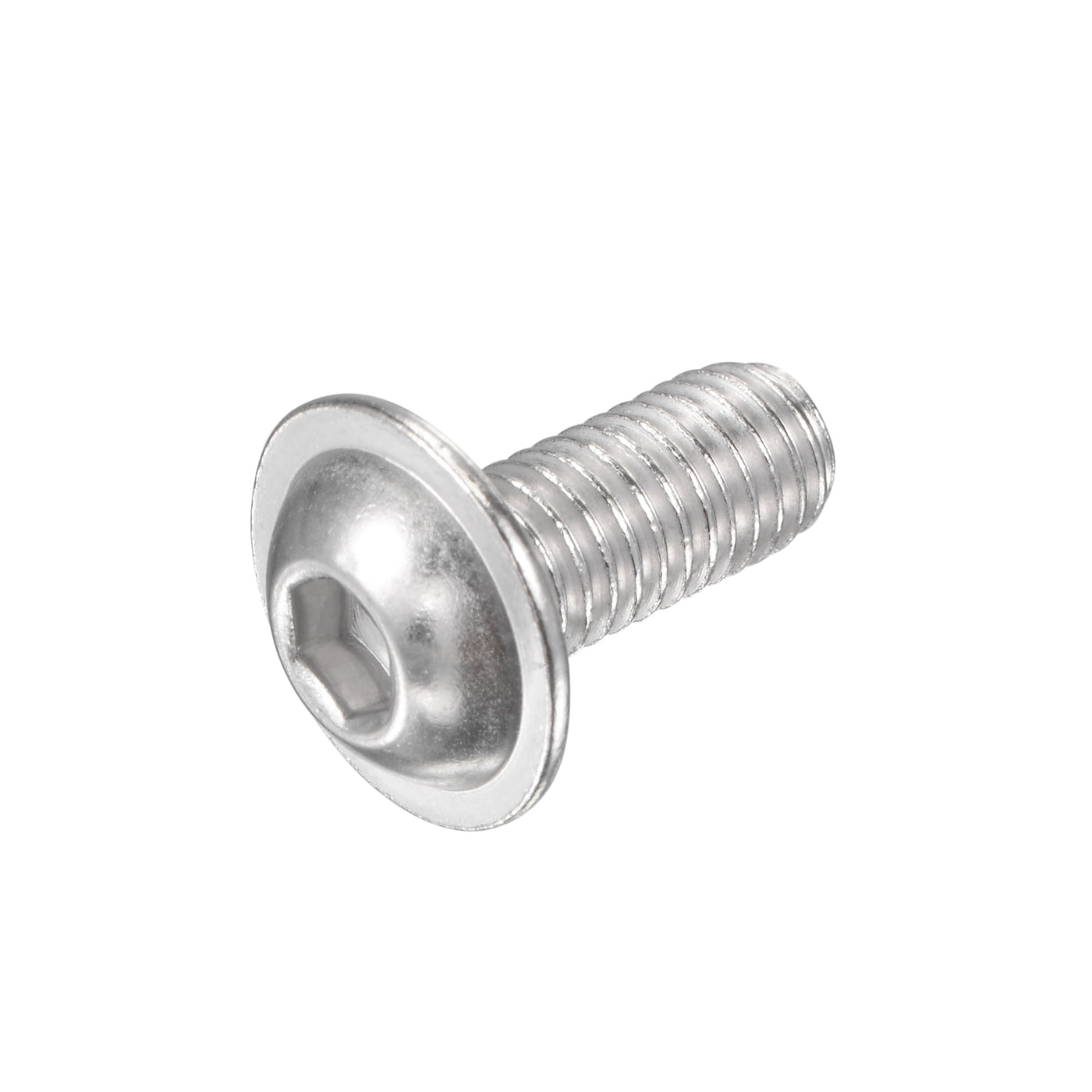 Uxcell Uxcell M8x16mm 304 Stainless Steel Flanged Button Head Socket Cap Screws 20pcs