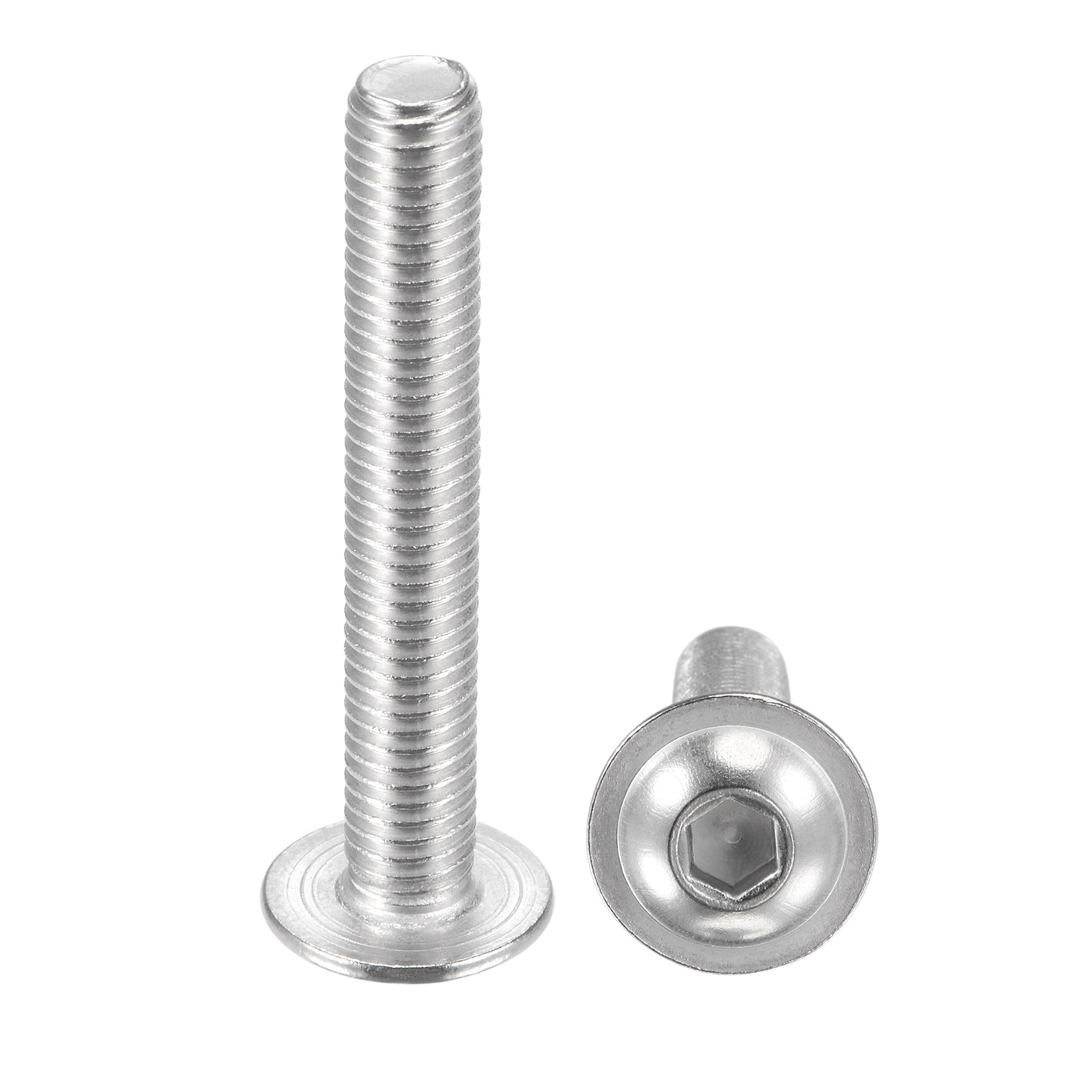M2.5 Button Head Hex Socket Screws,Full Thread,Stainless Steel,100 Piece (M2.5 X 18mm