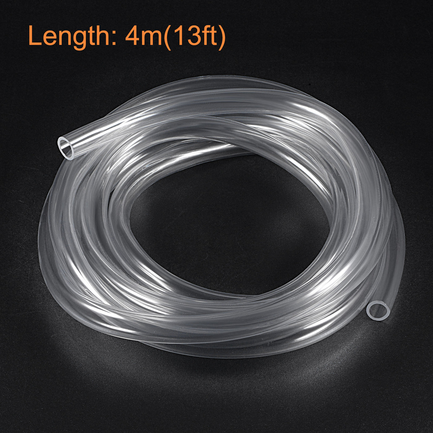 uxcell Uxcell PVC Clear Vinyl Tubing, 12mm ID 16mm(5/8-inch) OD 13ft Plastic Pipe Air Water Hose