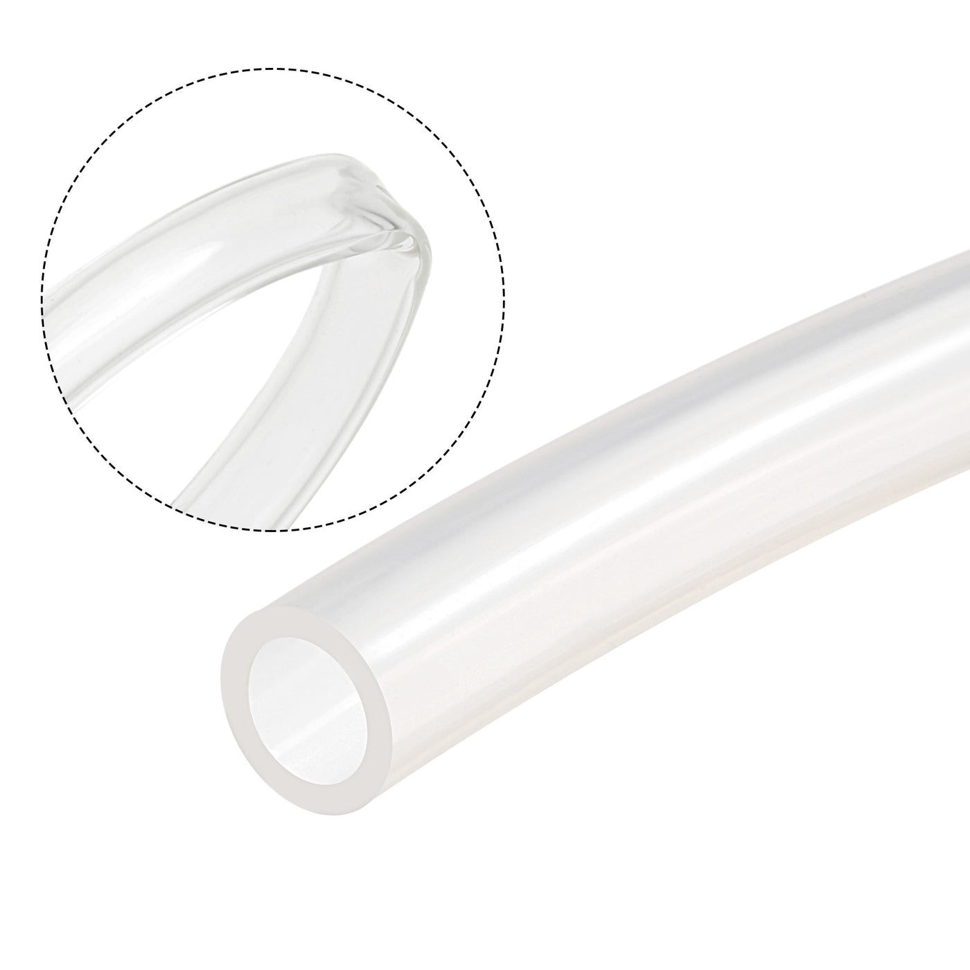 uxcell Uxcell PVC Clear Vinyl Tubing, 13mm(1/2-inch) ID 18mm OD 13ft Plastic Pipe Air Water Hose