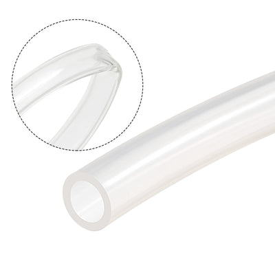 Harfington Uxcell PVC Clear Vinyl Tubing, 13mm(1/2-inch) ID 18mm OD 13ft Plastic Pipe Air Water Hose