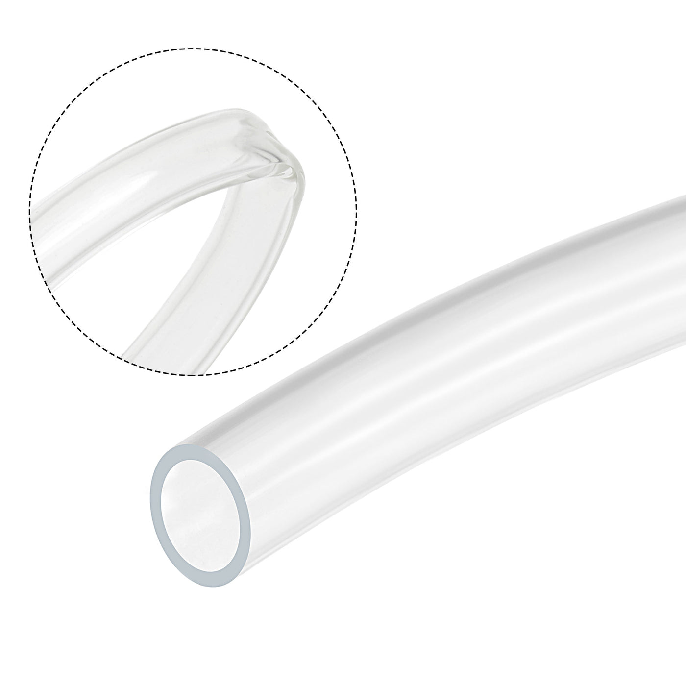 uxcell Uxcell PVC Clear Vinyl Tubing, 14mm(9/16-inch) ID 18mm OD 3.3ft Plastic Pipe Air Water Hose
