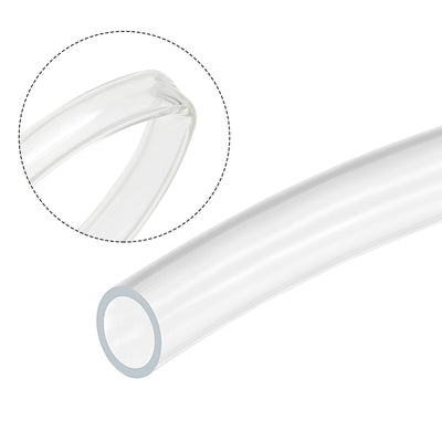 Harfington Uxcell PVC Clear Vinyl Tubing, 14mm(9/16-inch) ID 18mm OD 3.3ft Plastic Pipe Air Water Hose