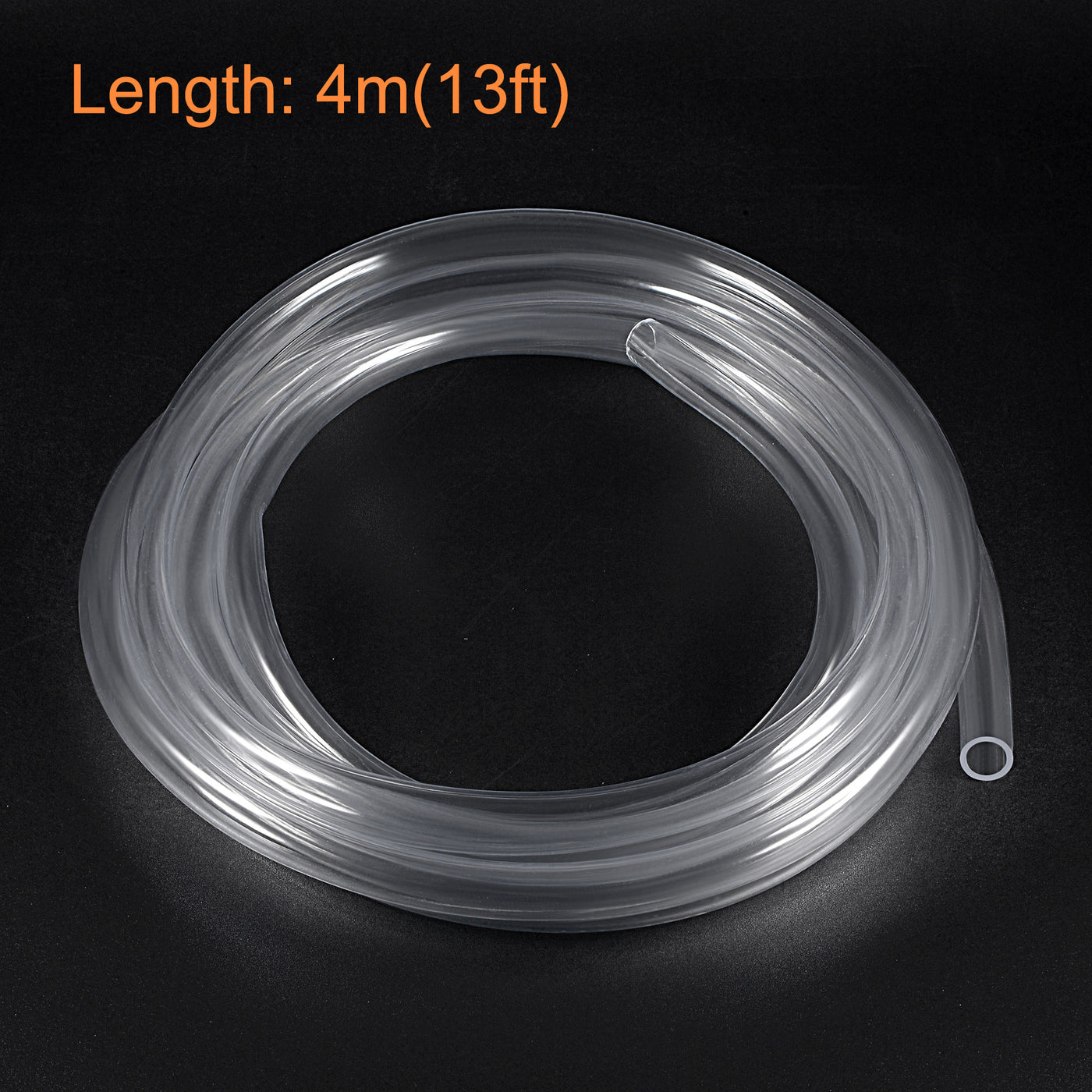 uxcell Uxcell PVC Clear Vinyl Tubing, 14mm(9/16-inch) ID 18mm OD 13ft Plastic Pipe Air Water Hose