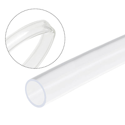 Harfington Uxcell PVC Clear Vinyl Tubing, 28mm ID 34mm OD 6.6ft Plastic Pipe Air Water Hose