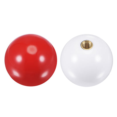Harfington Uxcell Joystick Head Rocker Ball Top Handle Arcade Game Replacement Red/White