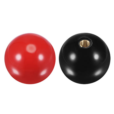 Harfington Uxcell Joystick Head Rocker Ball Top Handle Arcade Game Replacement Red/Black
