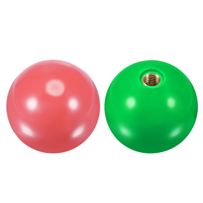 Harfington Uxcell Joystick Head Rocker Ball Top Handle Arcade Game Replacement Green/Pink