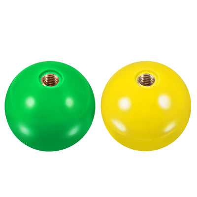 Harfington Uxcell Joystick Head Rocker Ball Top Handle Arcade Game Replacement Green/Yellow