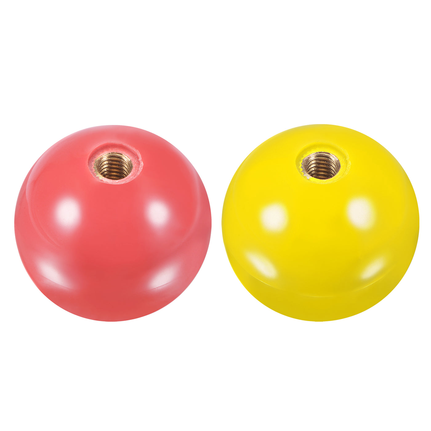 uxcell Uxcell Joystick Head Rocker Ball Top Handle Arcade Game Replacement Pink/Yellow