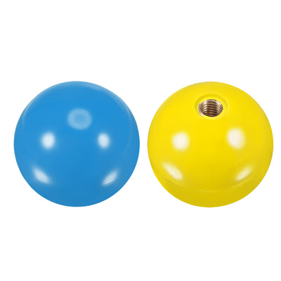 Harfington Uxcell Joystick Head Rocker Ball Top Handle Arcade Game Replacement Yellow/Blue
