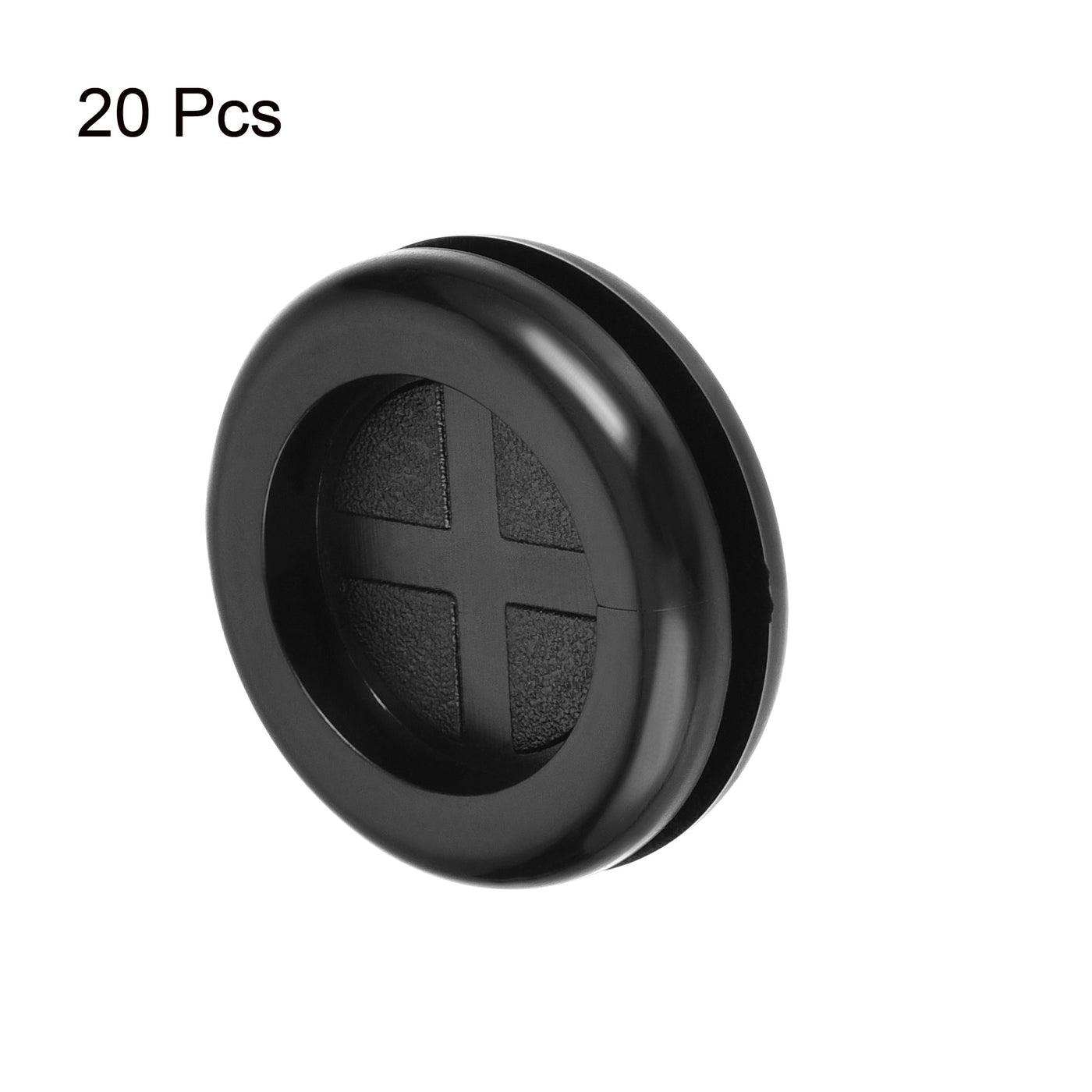 Uxcell Uxcell Rubber Grommet Round Double-Sided Mount Dia 35 mm for Wire Protection 20pcs