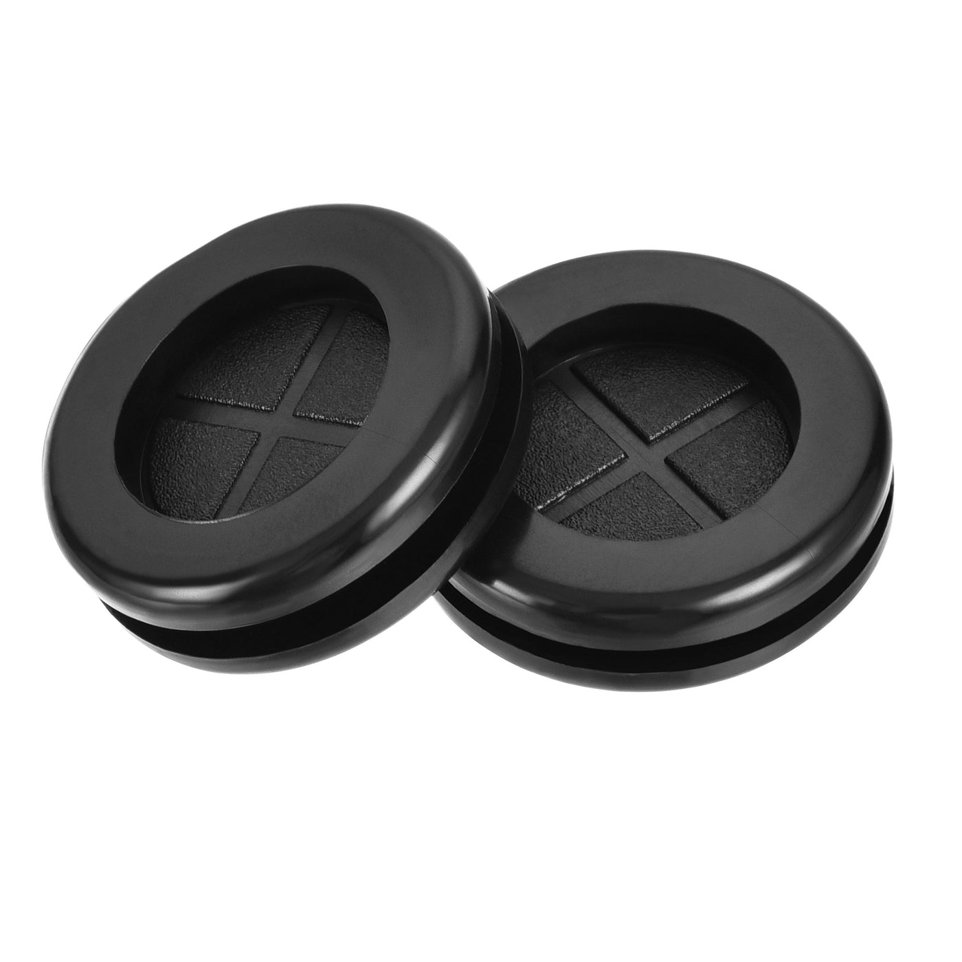 Uxcell Uxcell Rubber Grommet Round Double-Sided Mount Dia 22 mm for Wire Protection 4pcs