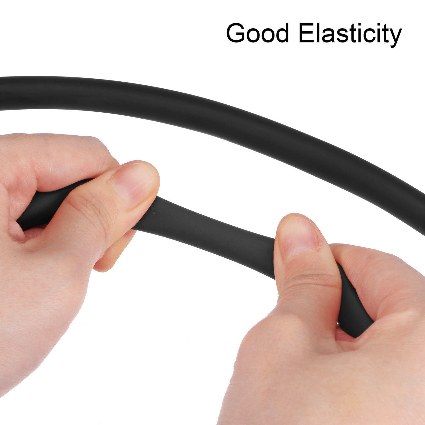 uxcell Uxcell Latex Tubing 1/4-inch ID 3/8-inch OD 3.3ft Elastic Rubber Hose Black