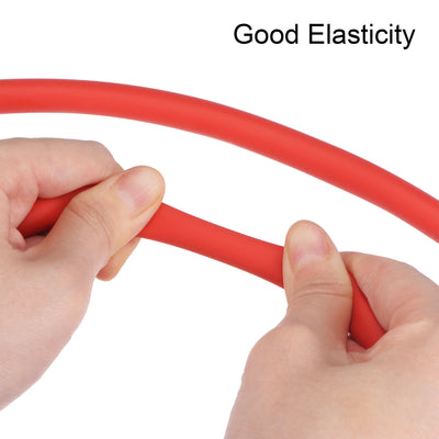 Harfington Uxcell Latex Tubing 1/4-inch ID 3/8-inch OD 3.3ft Elastic Rubber Hose Red