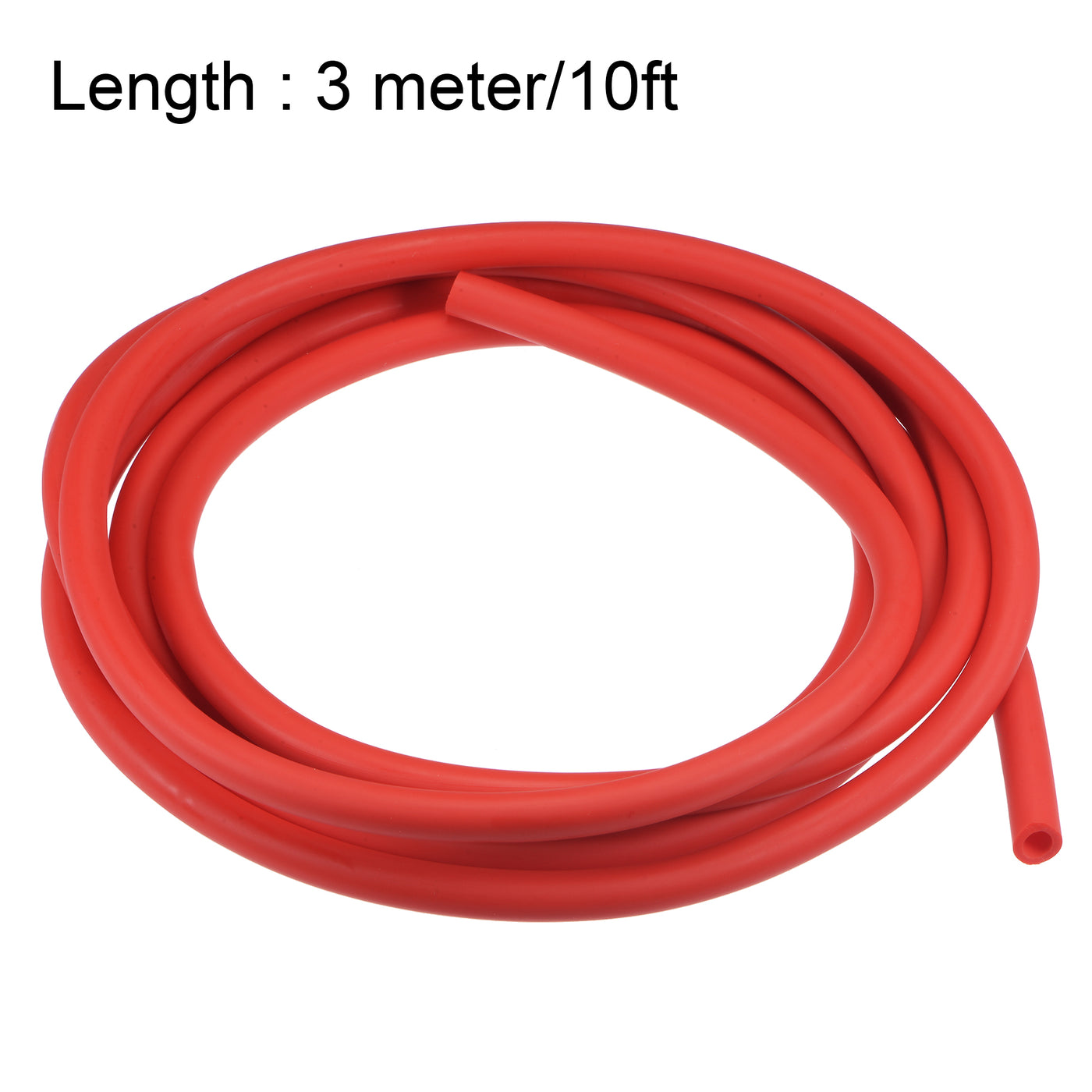 uxcell Uxcell Latex Tubing 1/4-inch ID 3/8-inch OD 10ft Elastic Rubber Hose Red