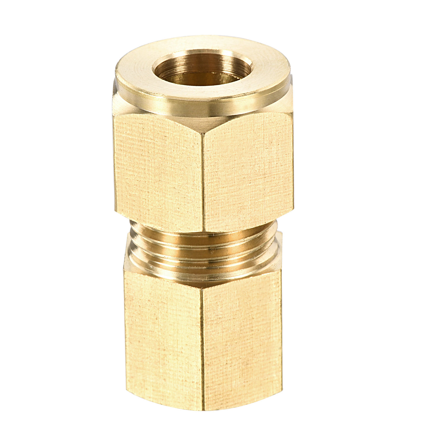 Uxcell Uxcell Compression Tube Fitting G1/4 Female Thread x 6mm Tube OD Straight Coupling Adapter Brass