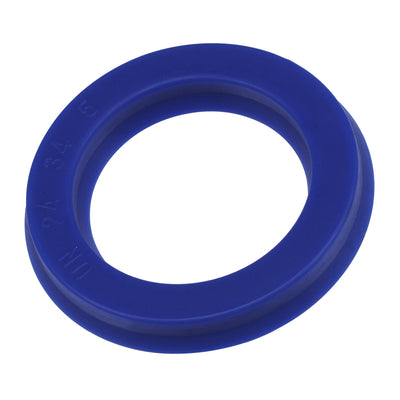 Harfington Uxcell UN Radial Shaft Seal 18mm ID x 28mm OD x 5mm Width PU Oil Seal, Blue Pack of 2