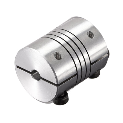 Harfington Uxcell 2PCS Motor Shaft 4mm to 5mm Helical Beam Coupler Coupling 20mm Dia 25mm Length