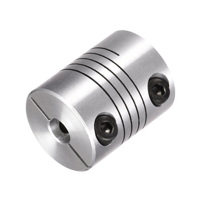 Harfington Uxcell 2PCS Motor Shaft 4mm to 6mm Helical Beam Coupler Coupling 20mm Dia 25mm Length