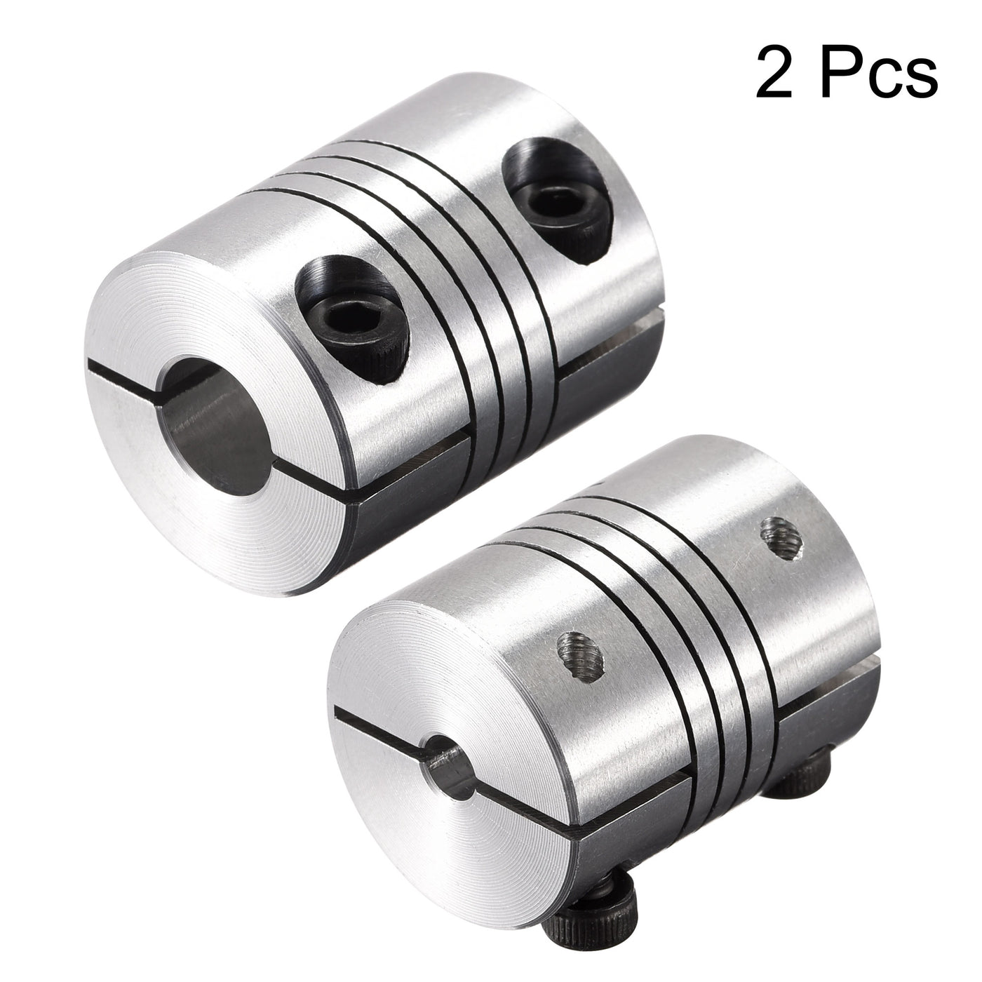 uxcell Uxcell 2PCS Motor Shaft 4mm to 8mm Helical Beam Coupler Coupling 20mm Dia 25mm Length