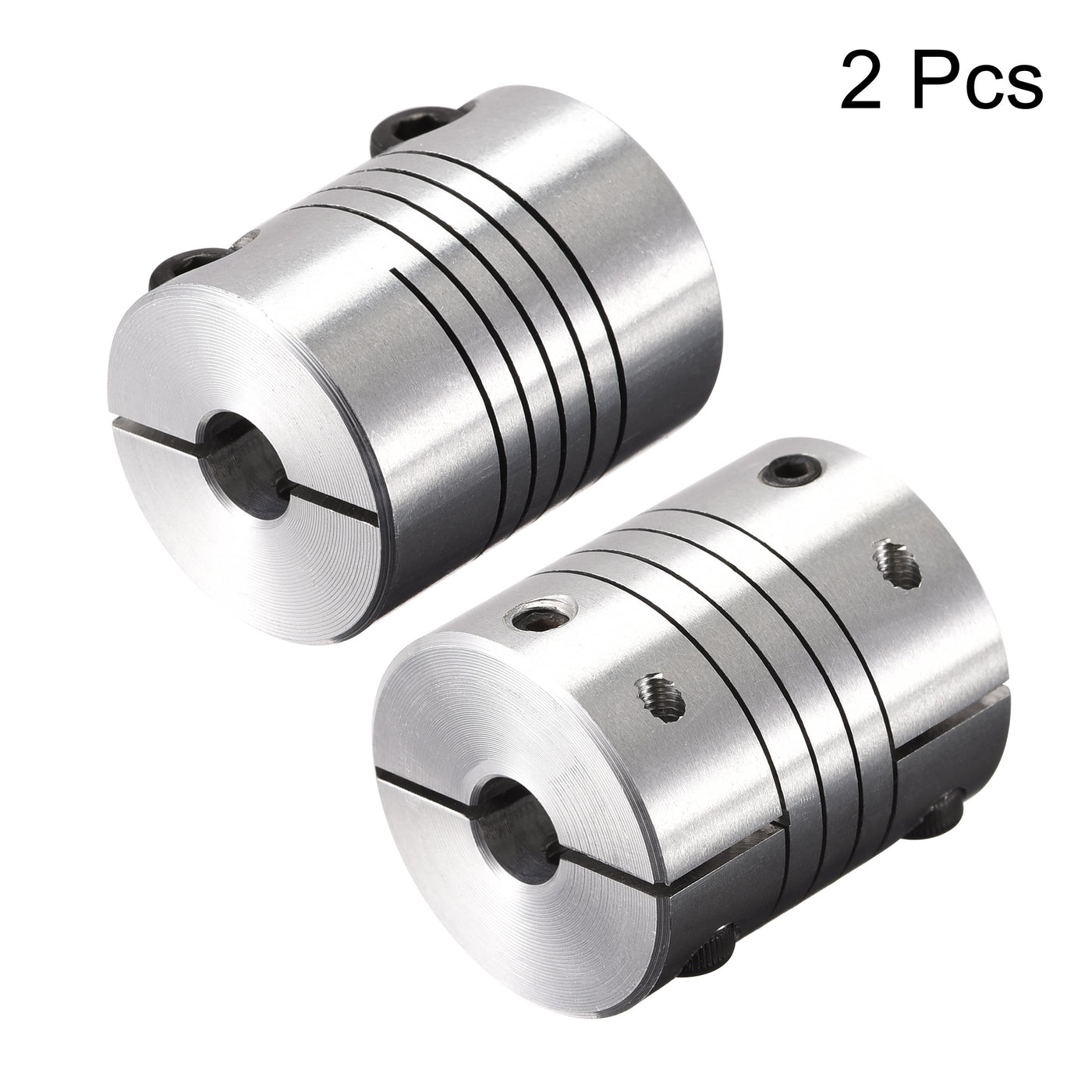 uxcell Uxcell 2PCS Motor Shaft 5mm to 5mm Helical Beam Coupler Coupling 20mm Dia 25mm Length