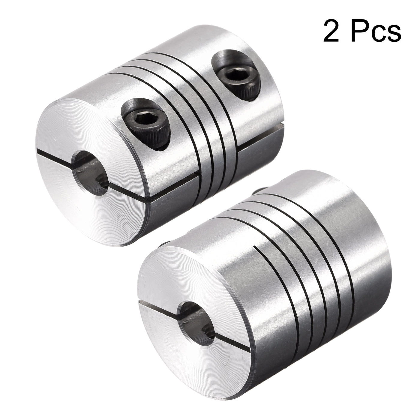uxcell Uxcell 2PCS Motor Shaft 6.35mm to 6.35mm Helical Beam Coupler Coupling D20L25
