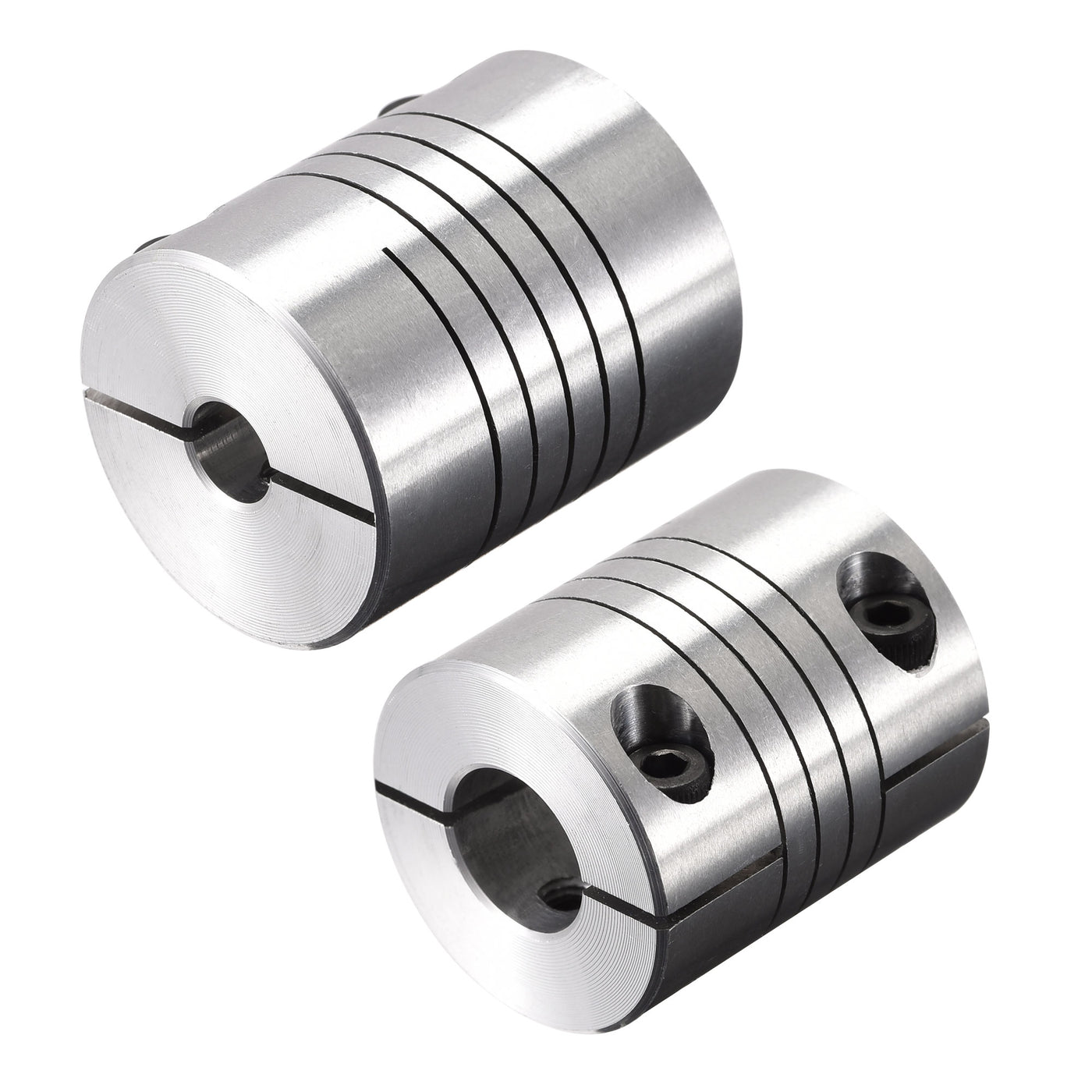 uxcell Uxcell Motor Shaft 6.35mm to 11mm Helical Beam Coupler Coupling 25mm Dia 30mm Length