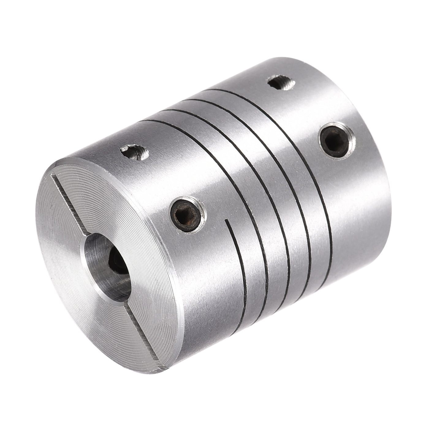 uxcell Uxcell Motor Shaft 7mm to 8mm Helical Beam Coupler Coupling 25mm Dia 30mm Length