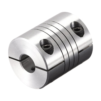 Harfington Uxcell Motor Shaft 7mm to 9mm Helical Beam Coupler Coupling 25mm Dia 30mm Length