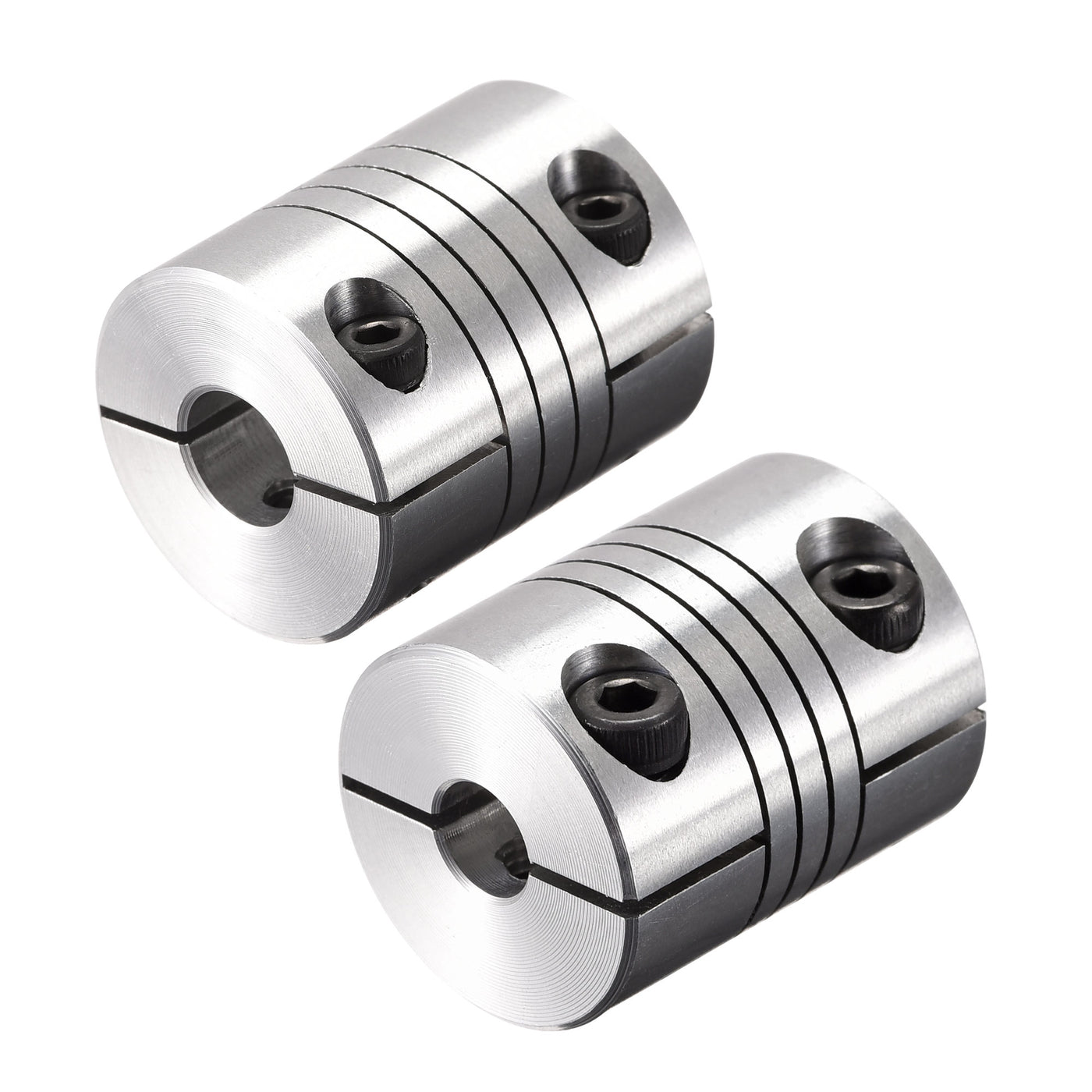 uxcell Uxcell Motor Shaft 7mm to 10mm Helical Beam Coupler Coupling 25mm Dia 30mm Length