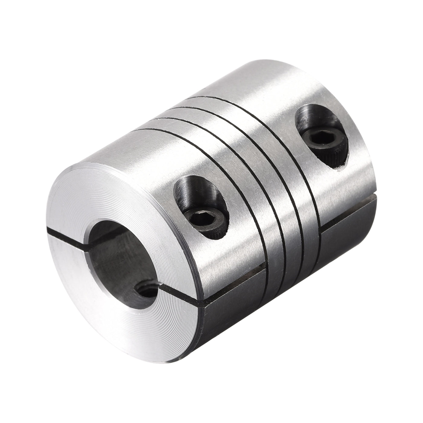 uxcell Uxcell Motor Shaft 10mm to 11mm Helical Beam Coupler Coupling 25mm Dia 30mm Length