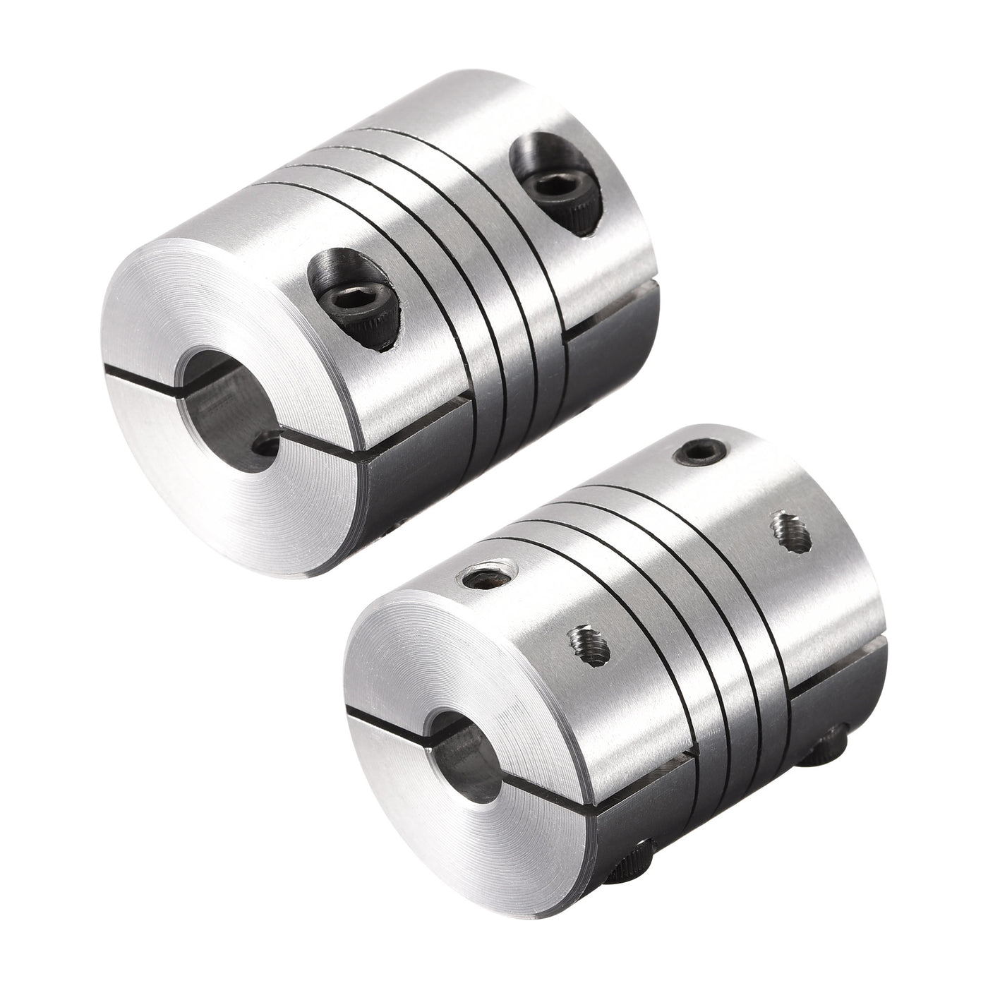 uxcell Uxcell Motor Shaft 11mm to 12mm Helical Beam Coupler Coupling 25mm Dia 30mm Length