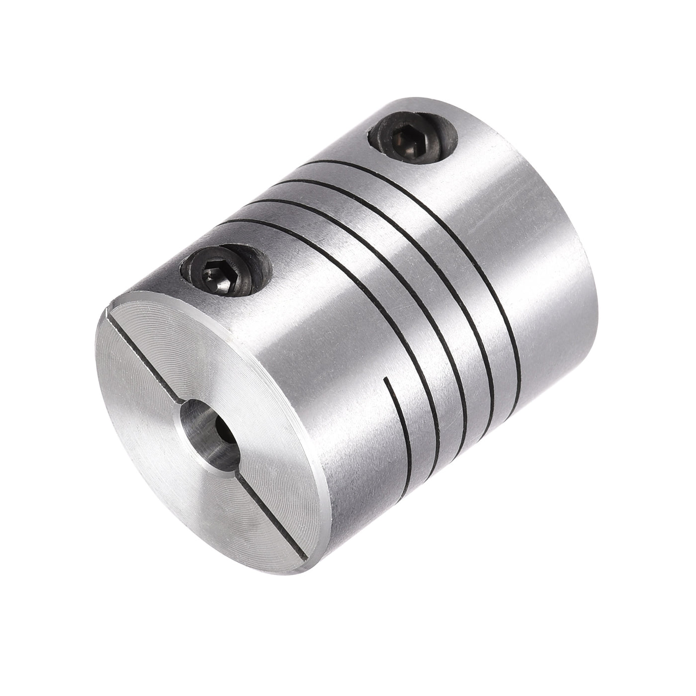 uxcell Uxcell 2PCS Motor Shaft 5mm to 6.35mm Helical Beam Coupler Coupling 25mm Dia 30mm Long