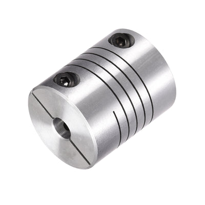 Harfington Uxcell 2PCS Motor Shaft 5mm to 7mm Helical Beam Coupler Coupling 25mm Dia 30mm Length