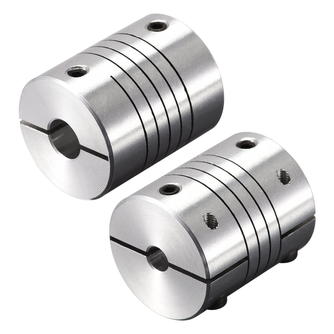 uxcell Uxcell 2PCS Motor Shaft 5mm to 8mm Helical Beam Coupler Coupling 25mm Dia 30mm Length