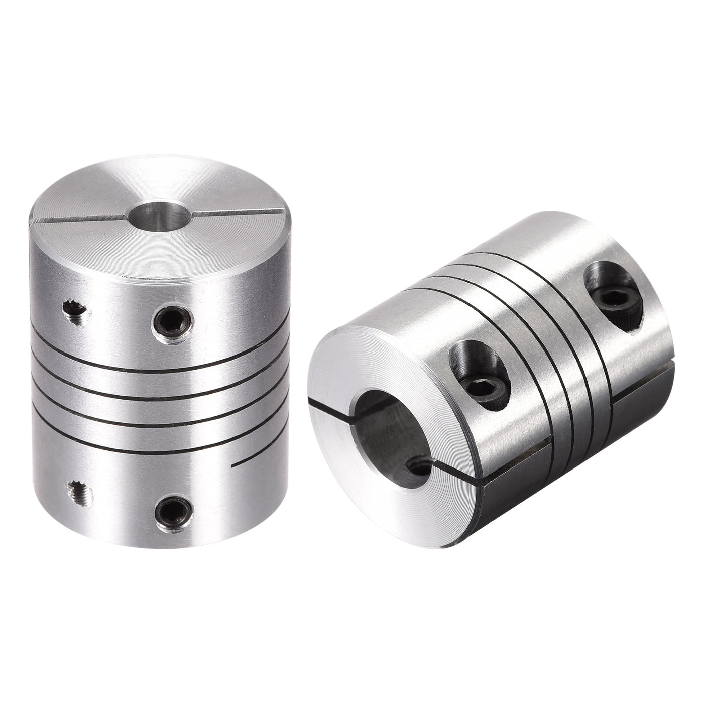 uxcell Uxcell 2PCS Motor Shaft 6mm to 11mm Helical Beam Coupler Coupling 25mm Dia 30mm Length