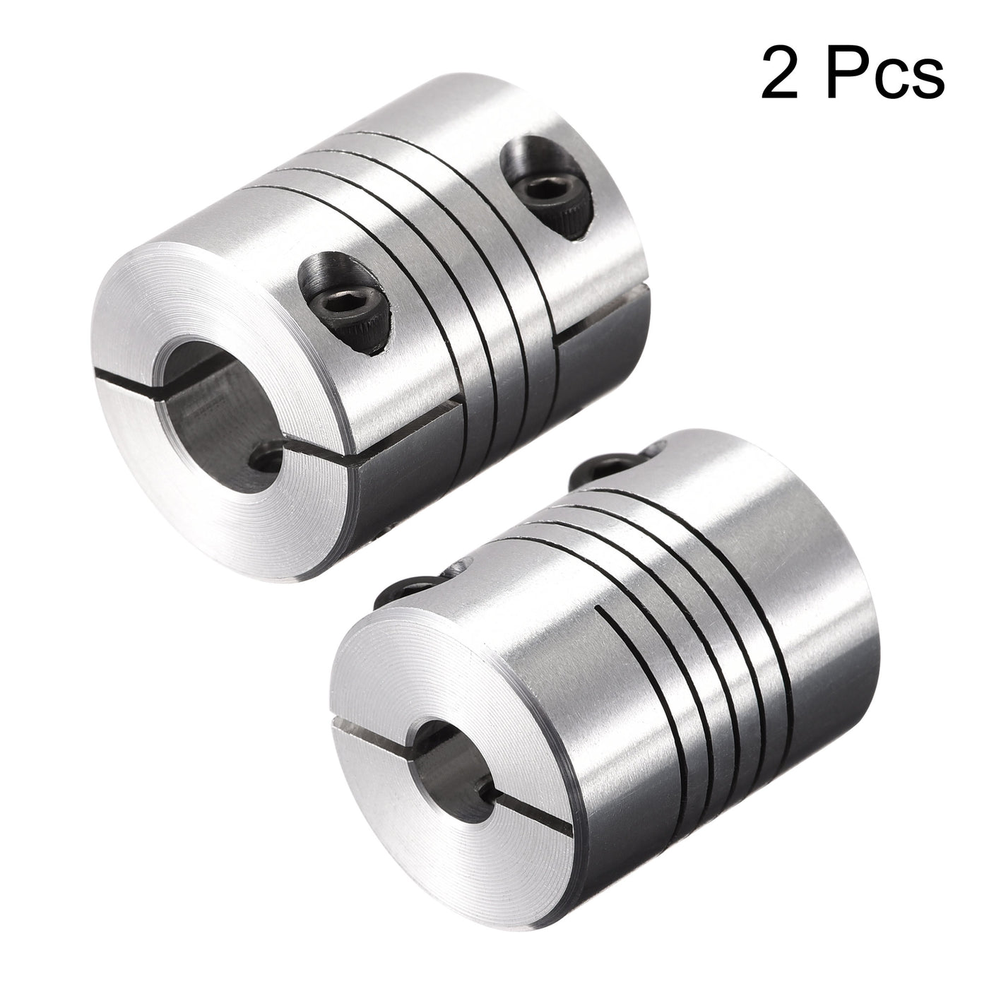 uxcell Uxcell 2PCS Motor Shaft 6.35mm to 12mm Helical Beam Coupler Coupling 25mm Dia 30mm Long