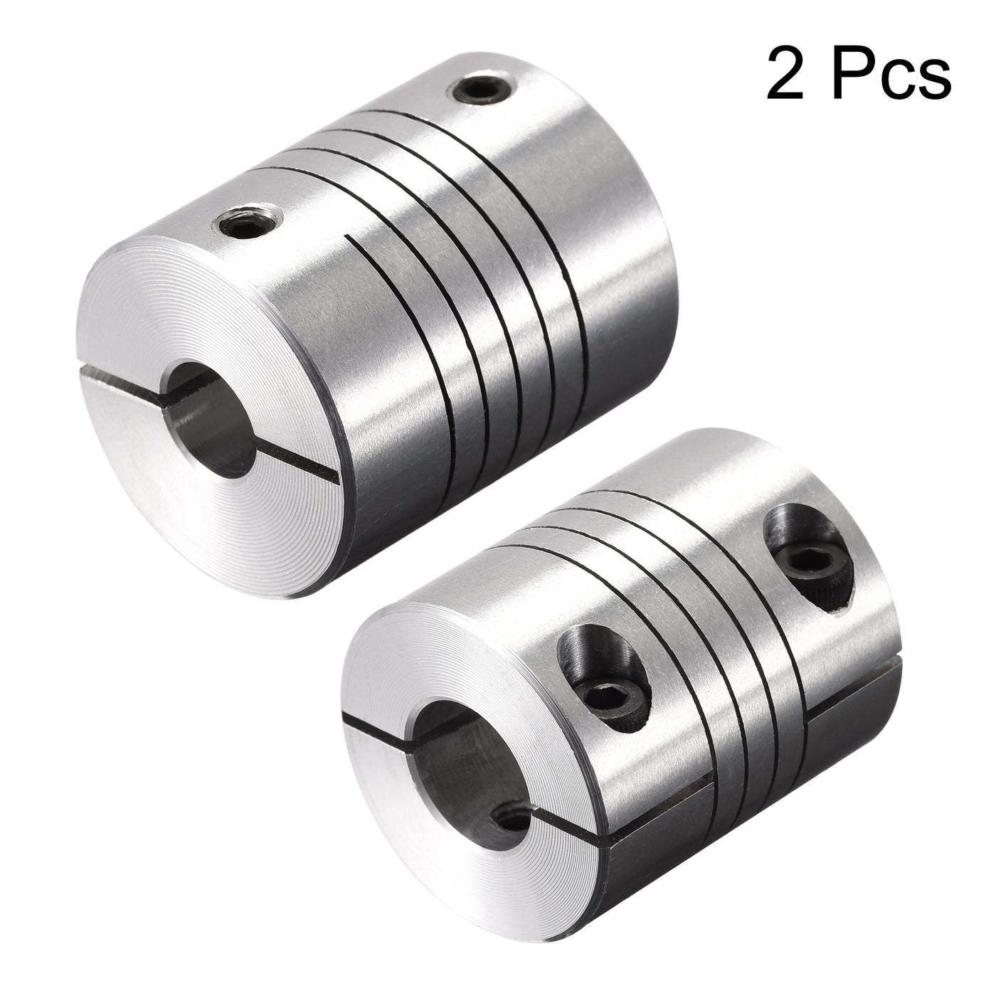 uxcell Uxcell 2PCS Motor Shaft 8mm to 11mm Helical Beam Coupler Coupling 25mm Dia 30mm Length