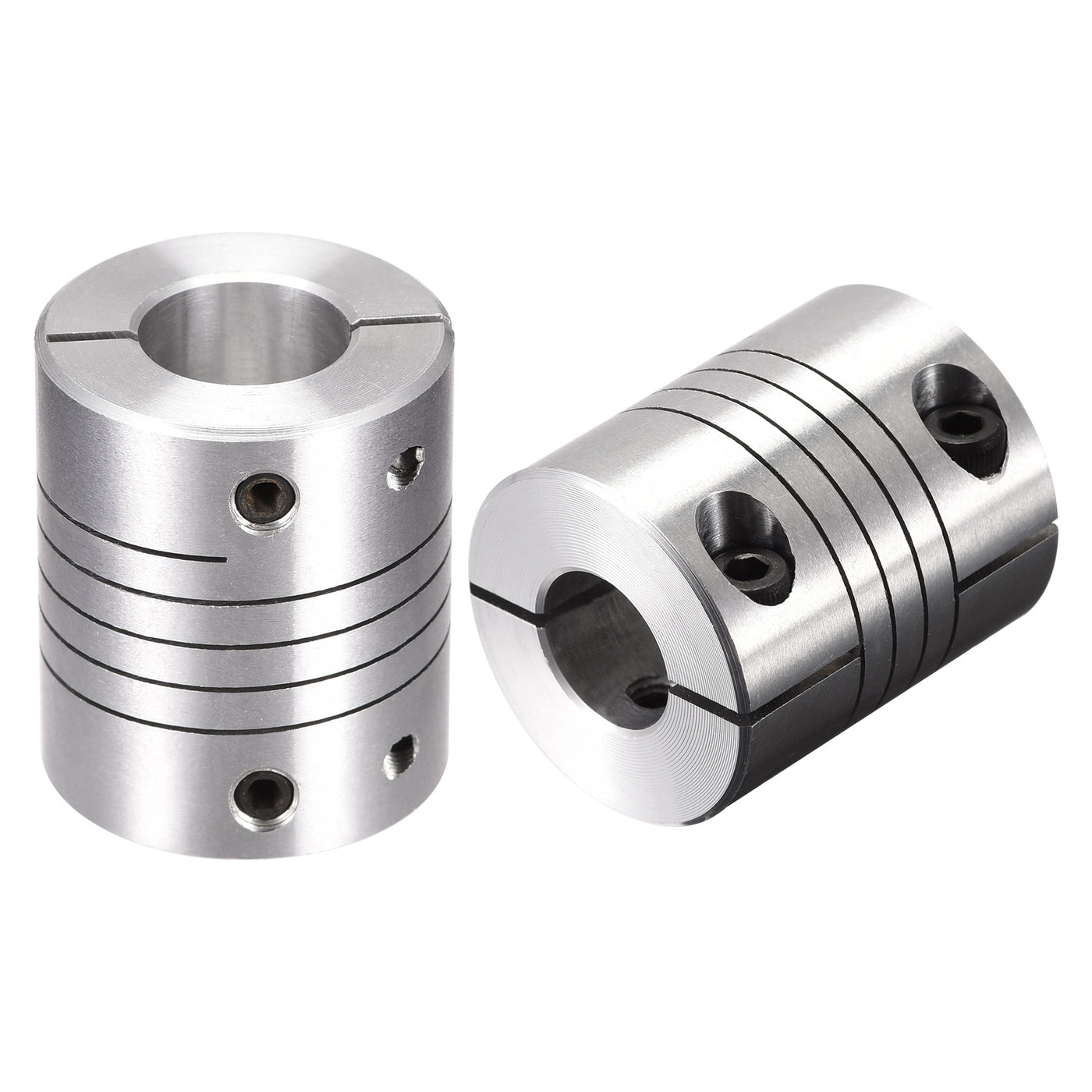 uxcell Uxcell 2PCS Motor Shaft 8mm to 11mm Helical Beam Coupler Coupling 25mm Dia 30mm Length