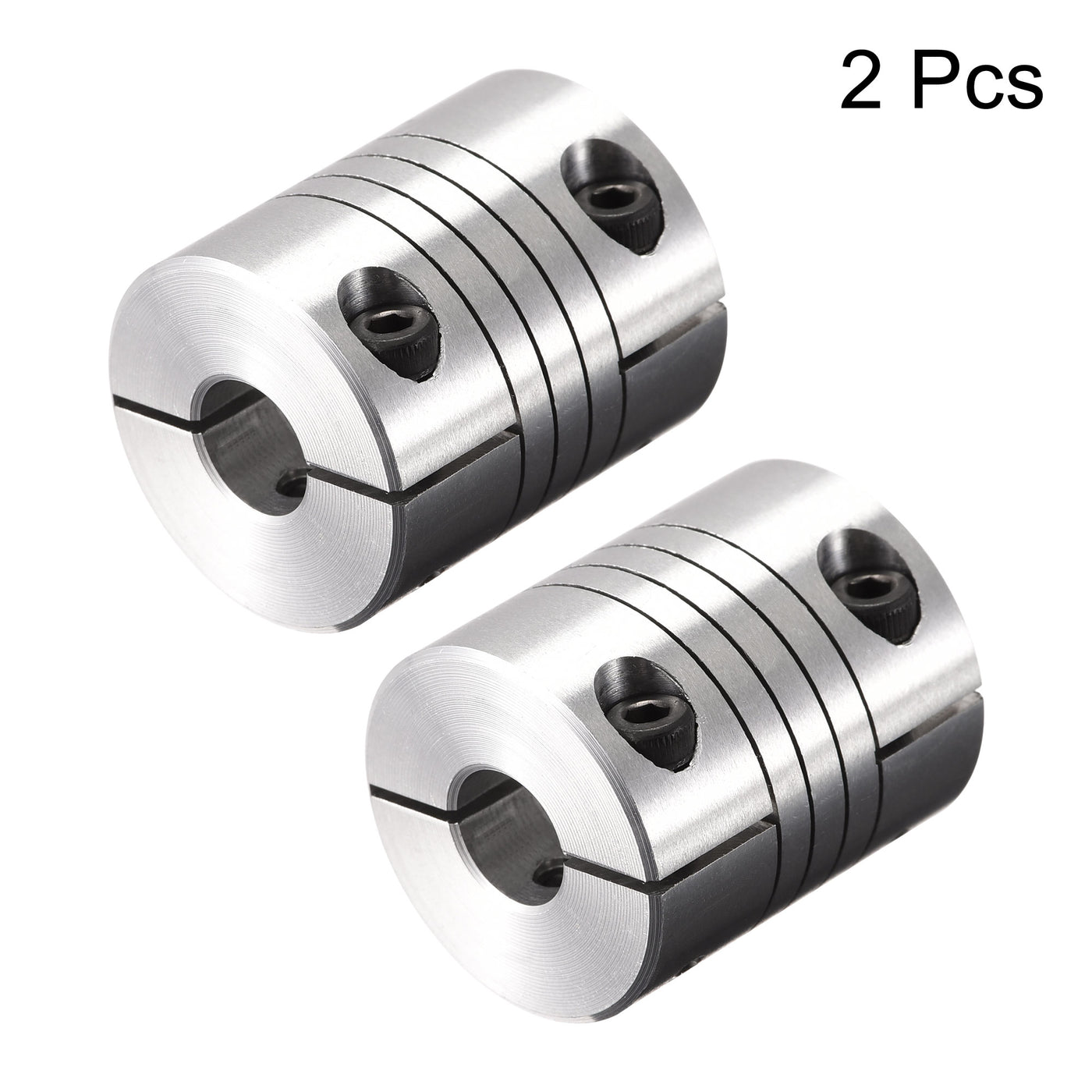 uxcell Uxcell 2PCS Motor Shaft 9mm to 10mm Helical Beam Coupler Coupling 25mm Dia 30mm Length