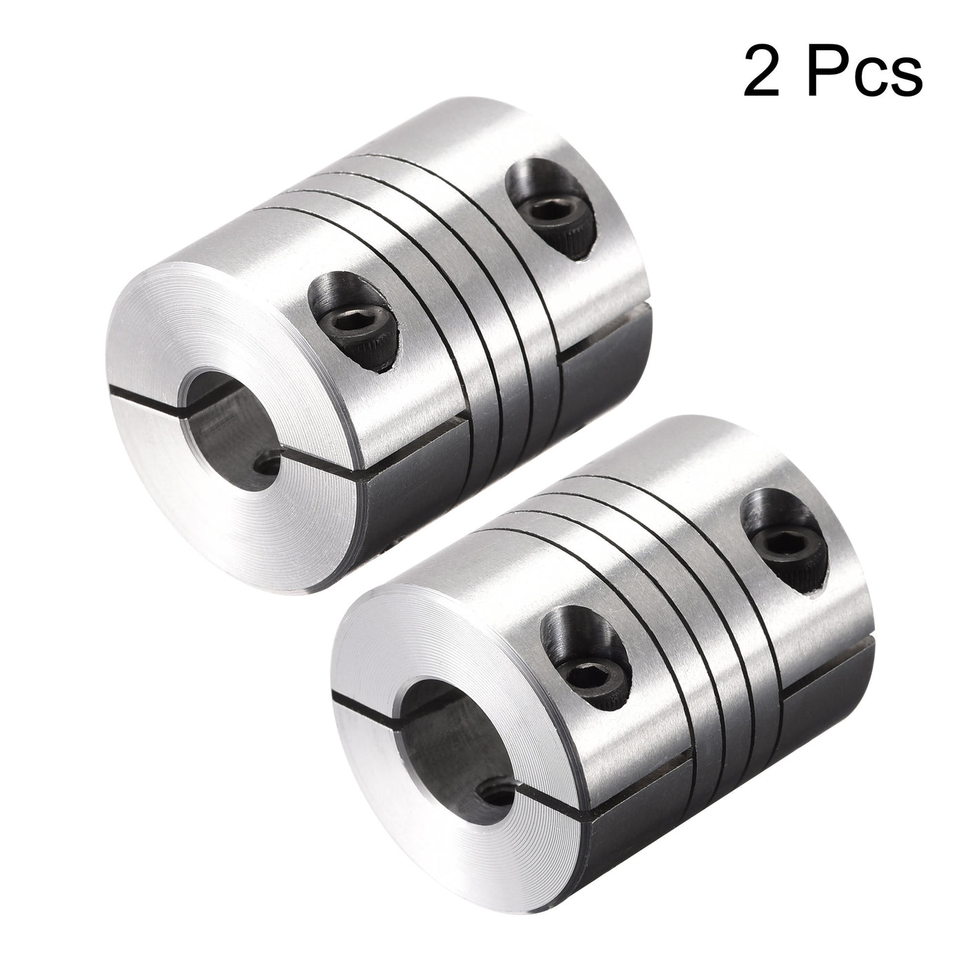 uxcell Uxcell 2PCS Motor Shaft 9mm to 12mm Helical Beam Coupler Coupling 25mm Dia 30mm Length