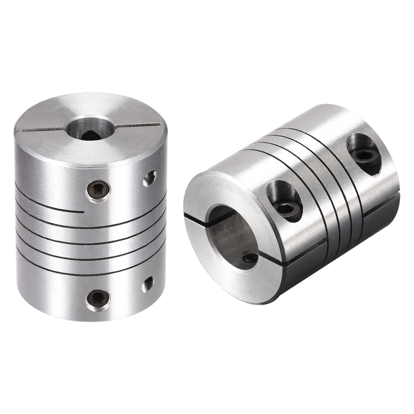 uxcell Uxcell 2PCS Motor Shaft 9mm to 12mm Helical Beam Coupler Coupling 25mm Dia 30mm Length